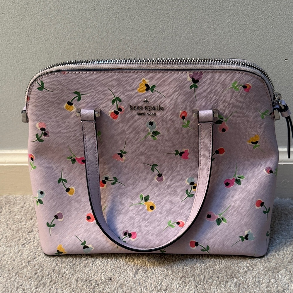 Kate Spade Lavender Floral Satchel